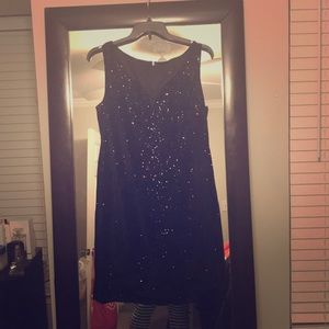 Black sequin dress